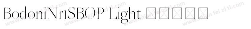 BodoniNr1SBOP Light字体转换